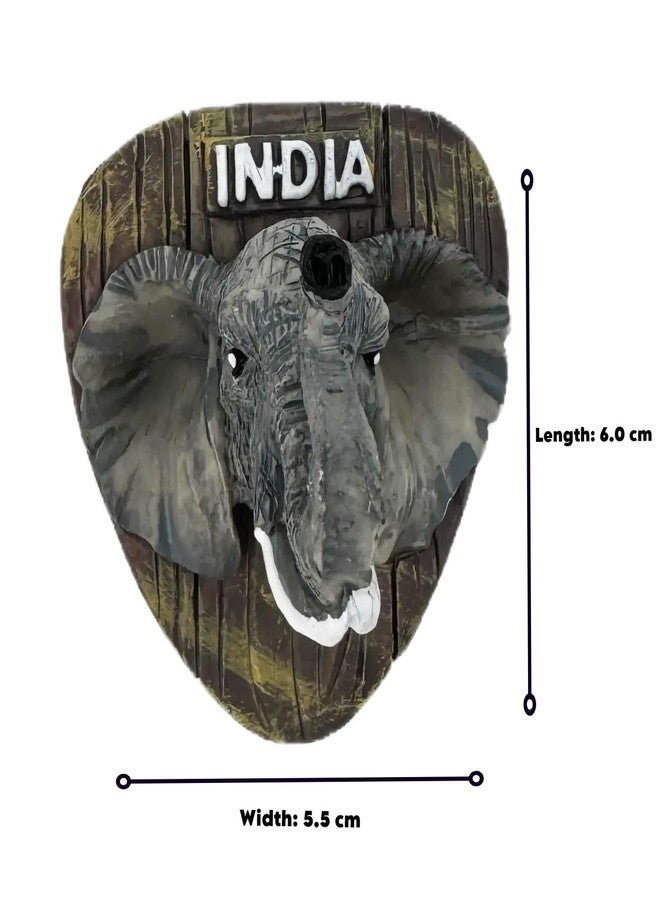 Buko Decorative Magnets Quirky Fridge Magnet Unique Collection with Playful Designs | Add a Splash of Style to Your Kitchen (Elephant Trunk Grey) - Image 3